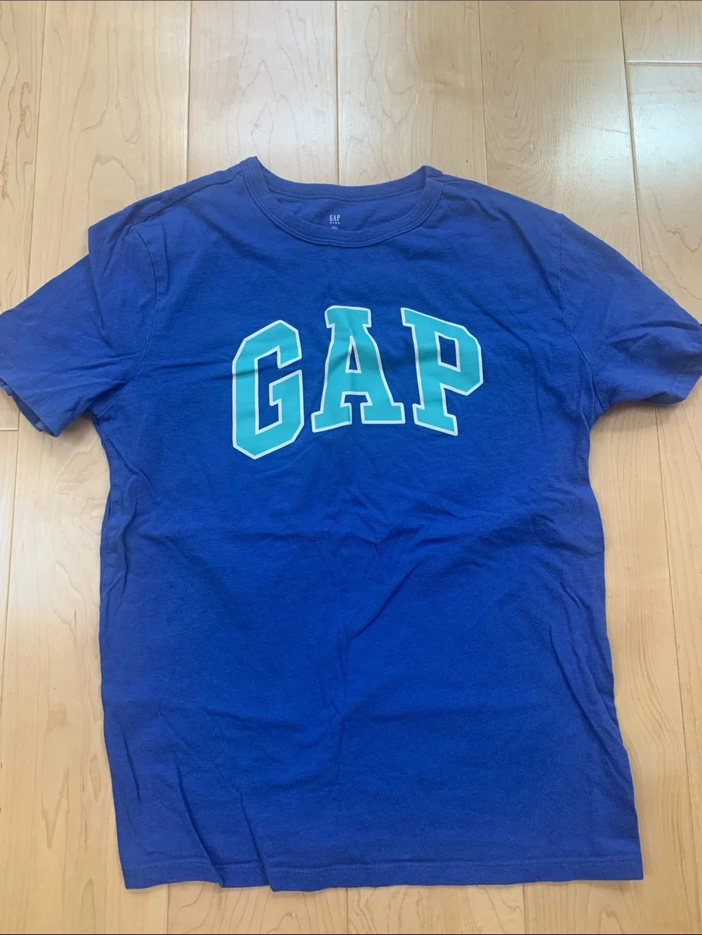 GAP Kids Royal Blue Tee with Aqua Logo xxl